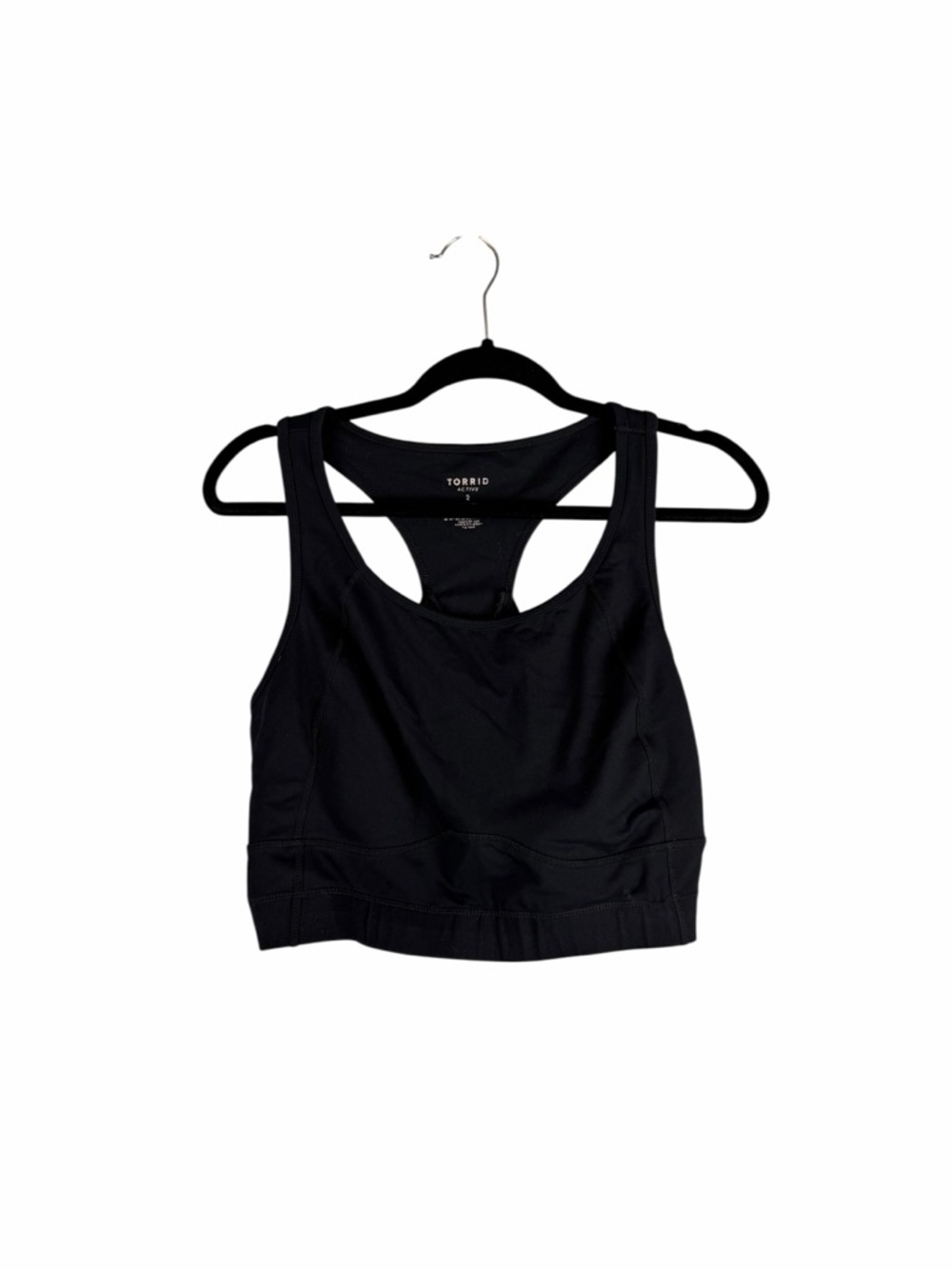 Torrid Active Black Racerback Sports Bra Workout Athletic Top Plus Size 2